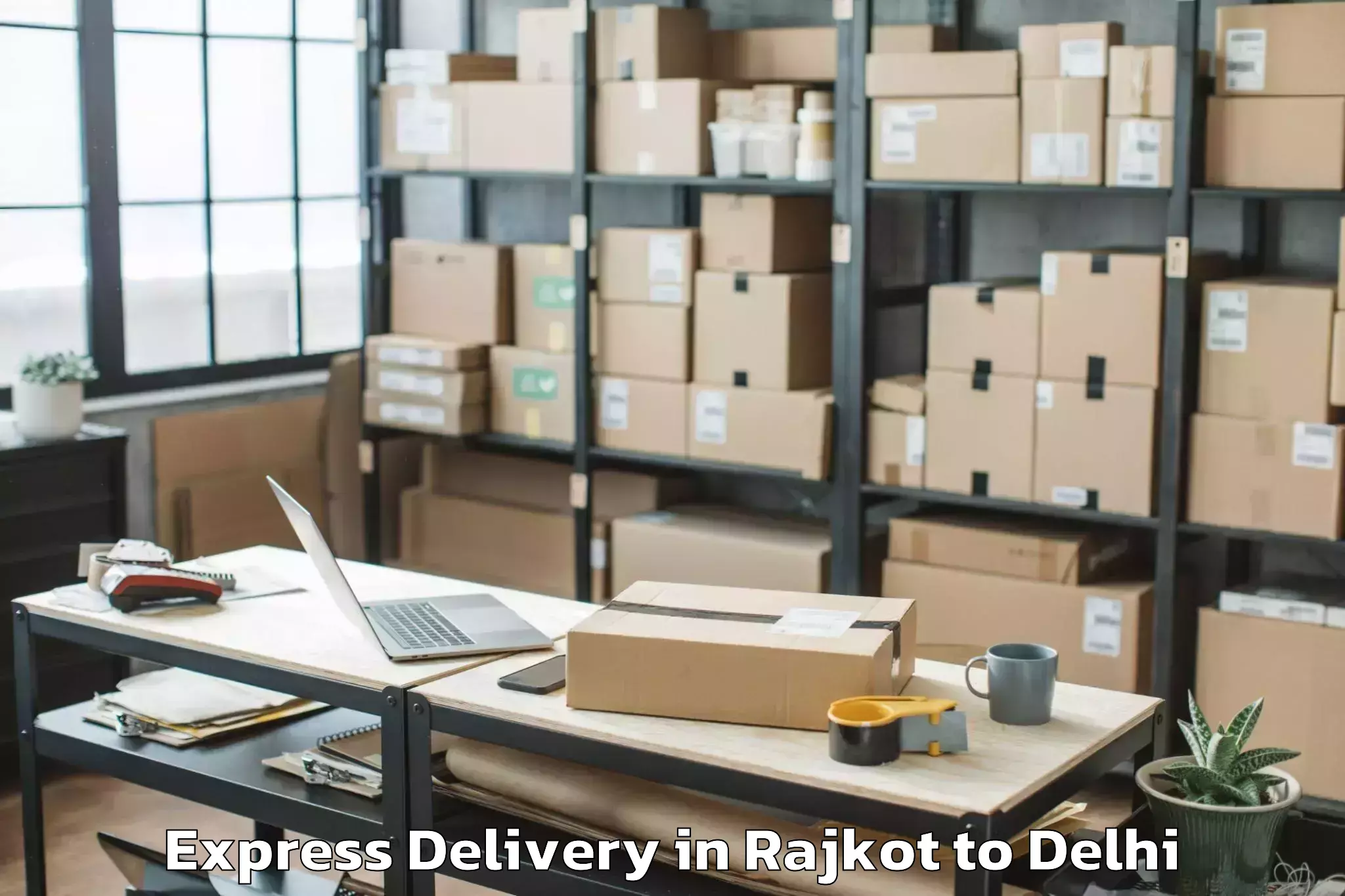 Rajkot to Delhi Airport Del Express Delivery Booking